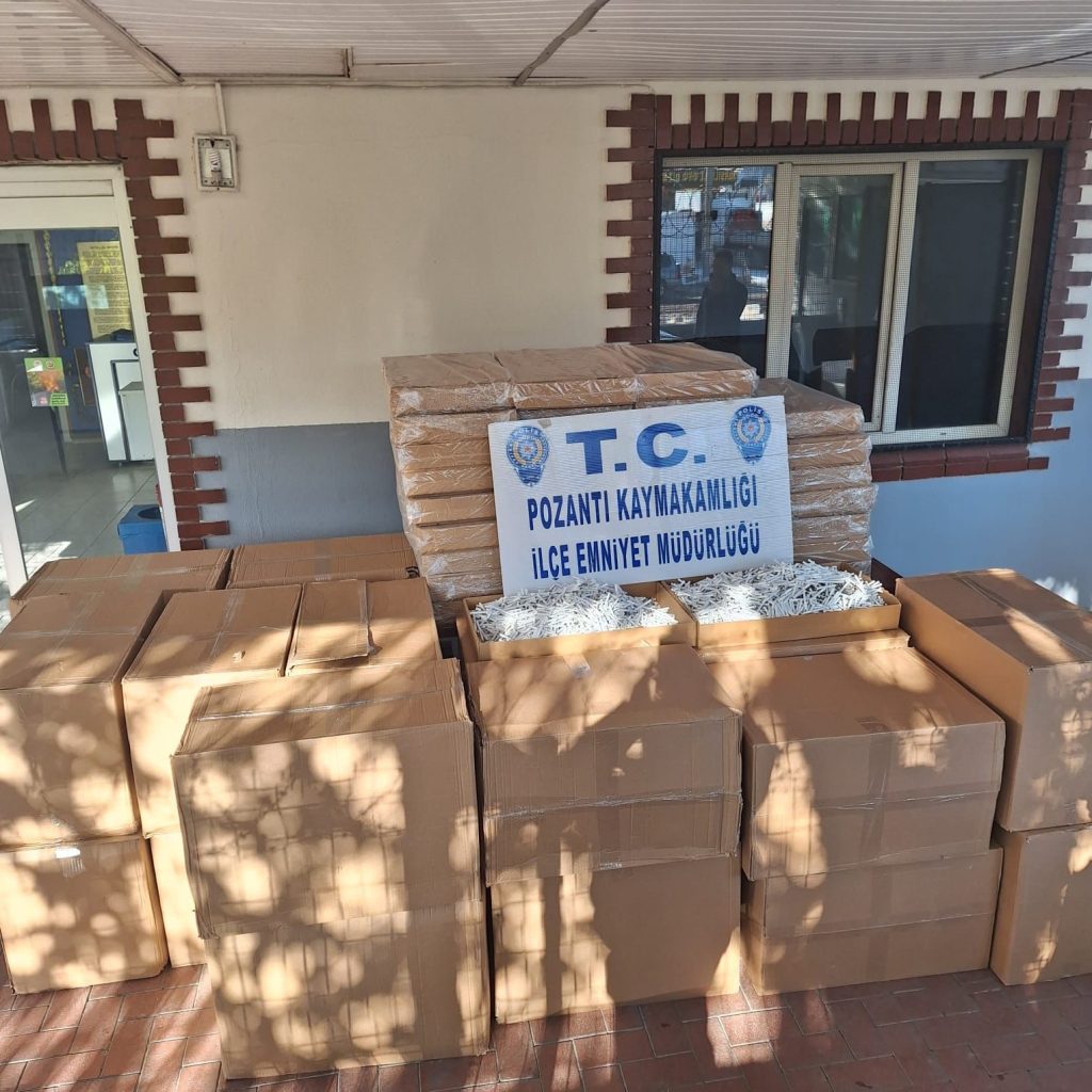 Pozantı’da 675 Bin Adet Doldurulmuş Kaçak Sigara Ele Geçirildi