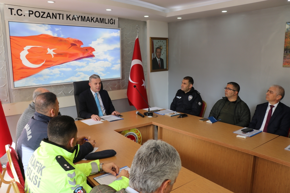 Pozantı’da Kış Tedbirleri Toplantısı Gerçekleştirildi