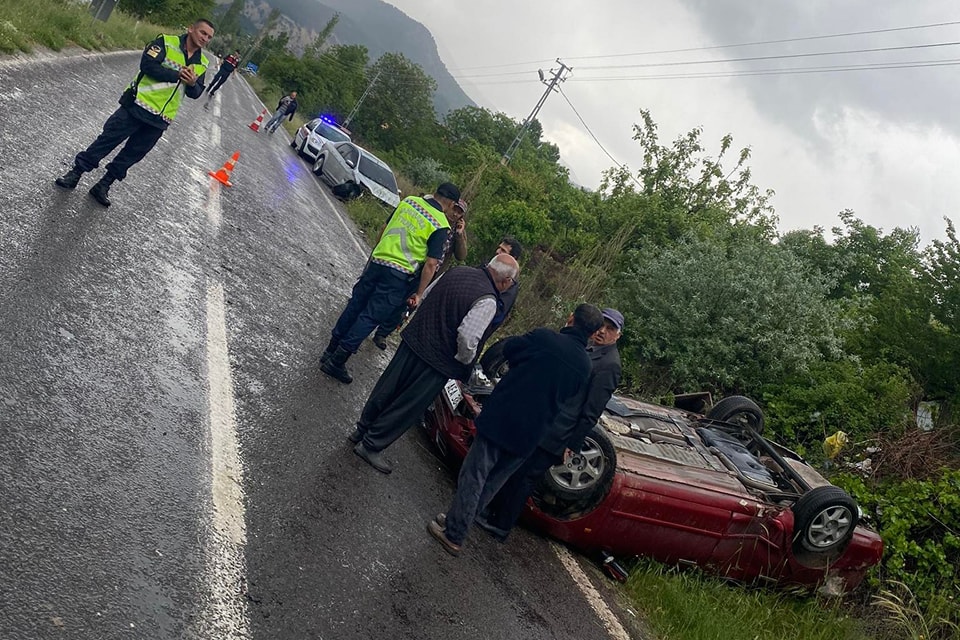 Yazıcak – Kamışlı Yolunda Kaza: 2 Yaralı