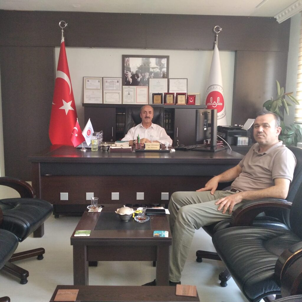 Hacdan Gelen Müftüye Ziyaret