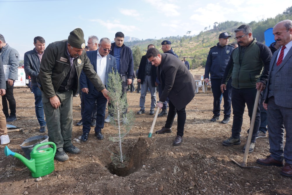 Pozantı’da 800 Adet Fidan Toprakla Buluşturuldu