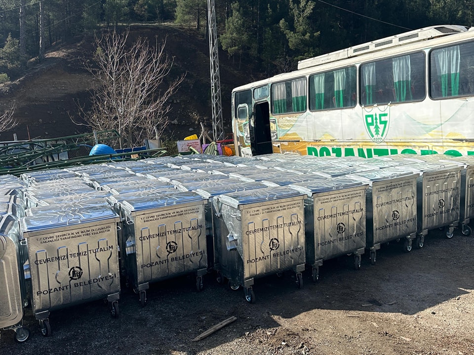Çevre ve Şehircilik Bakanlığından 155 Adet Hibe Çöp Konteyneri