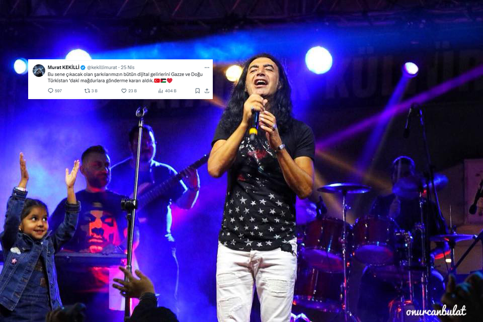 Murat Kekilli’den Takdir Toplayan Paylaşım: Şarkılarının Dijital Gelirlerini Filistin’deki Mazlumlara Bağışlayacak