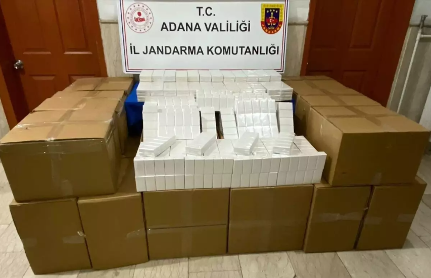 Pozantı’da 16 Bin Paket Kaçak Makaron Ele Geçirildi