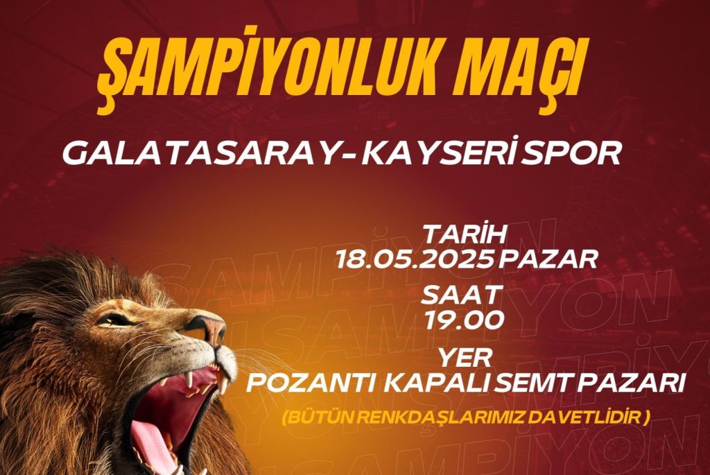 Pozantılı Galatasaray Taraftarlarından Şampiyonluk Maçına Davet Var