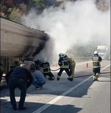 Adana-Pozantı Otoyolu’nda Hızlı Müdahale Felaketi Önledi