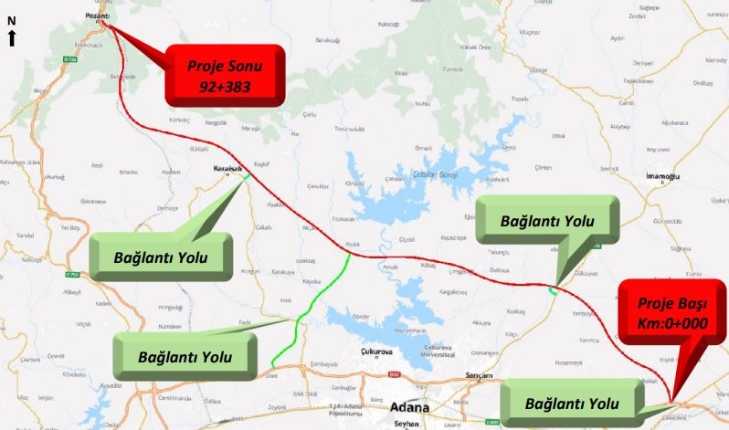 KGM’NİN POZANTI – CEYHAN OTOYOLU PROJESİ İÇİN ÇED SÜRECİ BAŞLADI