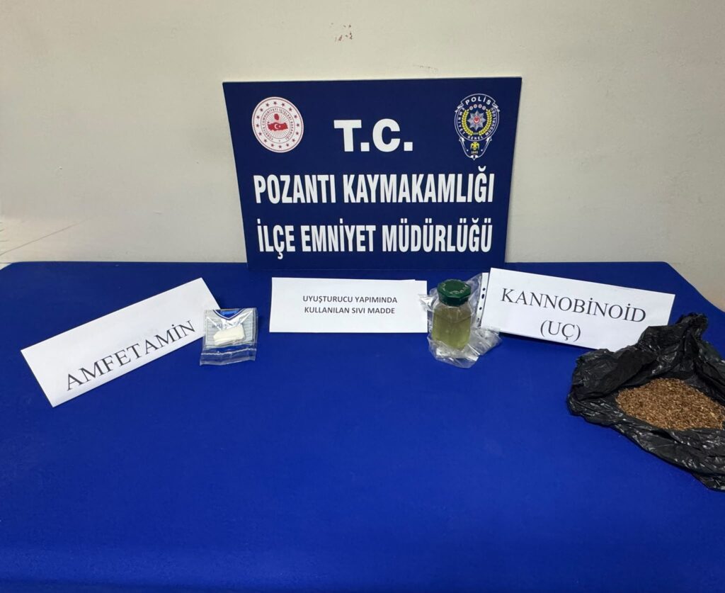 POZANTI EMNİYETİNDEN UYUŞTURUCU KULLANAN VE SATANLARA DARBE