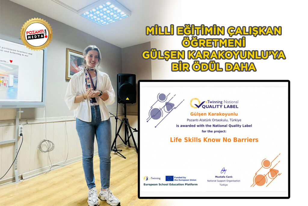 ATATÜRK ORTAOKULU’NUN ÇALIŞKAN ÖĞRETMENİ GÜLŞEN KARAKOYUNLU’YA BİR ÖDÜL DAHA
