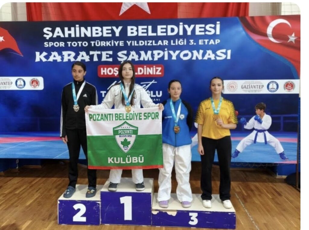 POZANTI BELEDİYE SPOR KARATE TAKIMI GAZİANTEP’TE MADALYALARA AMBARGO KOYDU