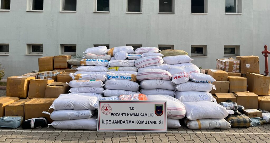POZANTI JANDARMASINDAN 6 TONLUK KAÇAK TÜTÜN OPERASYONU